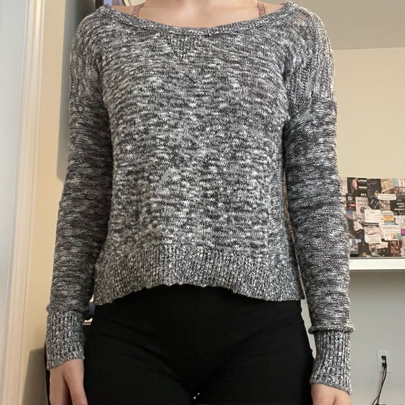 Grey Black and White blended Sweater - Picture 6 of 7
